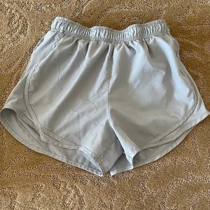 Light grey Nike running shorts